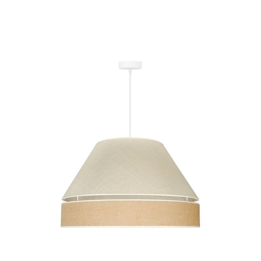 Duolla - Hanglamp aan een koord YUTE AVIGNON 1xE27/15W/230V diameter 60 cm grijs/bruin