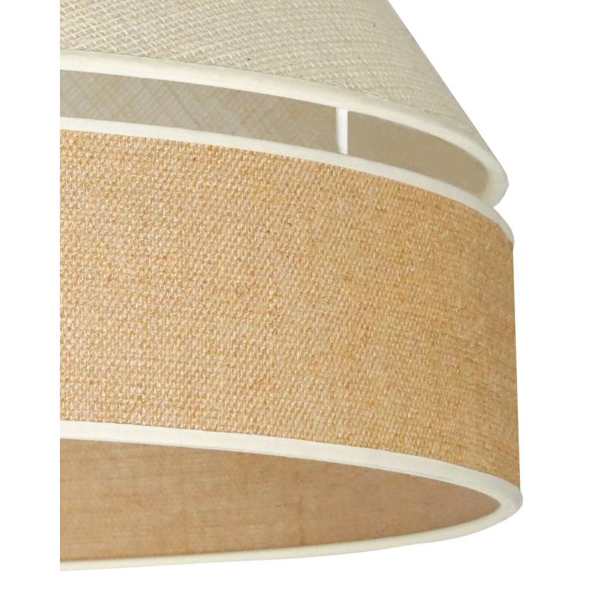 Duolla - Hanglamp aan een koord YUTE AVIGNON 1xE27/15W/230V diameter 60 cm grijs/bruin