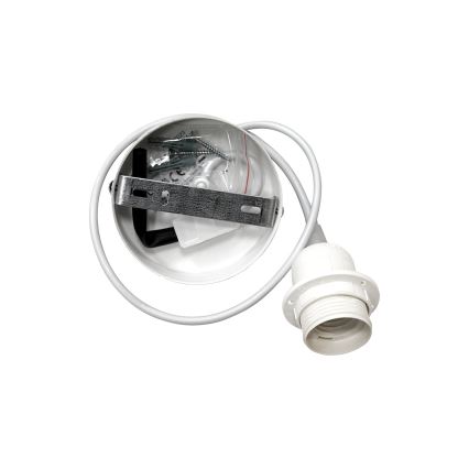 Duolla - Hanglamp aan een koord YUTE AVIGNON 1xE27/15W/230V diameter 60 cm grijs/bruin