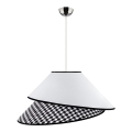 Duolla - Hanglamp aan kabel COCO 1xE27/40W/230V Ø 50 cm wit/zwart