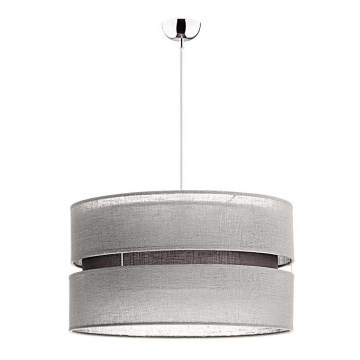 Duolla - Hanglamp aan kabel DUO 1xE27/15W/230V Ø 40 cm grijs