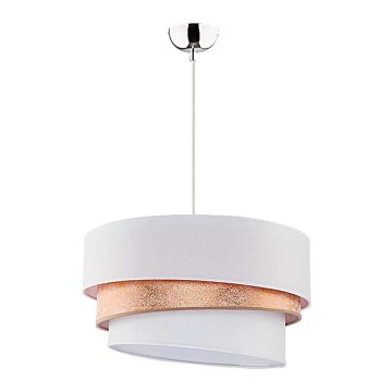Duolla - Hanglamp aan kabel TRIO 1xE27/40W/230V Ø 45 cm goud/wit