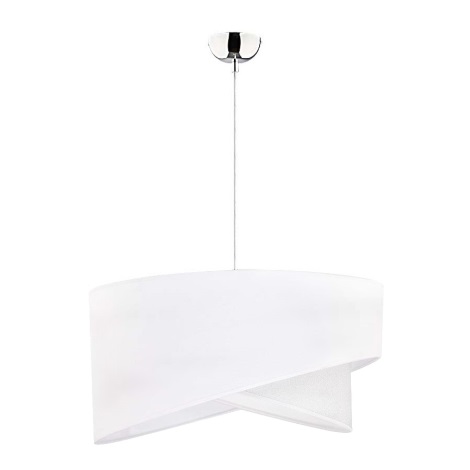 Duolla - Hanglamp aan koord CELLO 1xE27/40W/230V wit/zilver