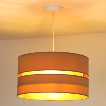 Duolla - Hanglamp aan koord DUO 1xE27/40/230V beige