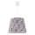 Duolla - Hanglamp aan koord POP 1xE27/40W/230V golf grijs
