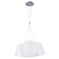 Duolla - Hanglamp aan koord ROSSA 3xE27/40W/230V wit