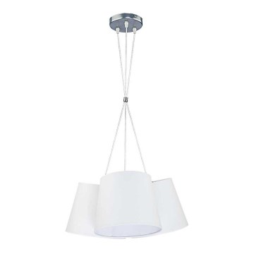 Duolla - Hanglamp aan koord ROSSA 3xE27/40W/230V wit