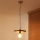 Duolla - Hanglamp met kabel IRONLINE 1xE27/15W/230V Ø 30 cm koper/zwart