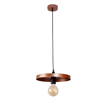 Duolla - Hanglamp met kabel IRONLINE 1xE27/15W/230V Ø 30 cm koper/zwart