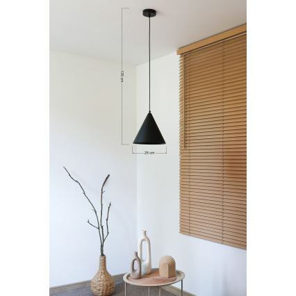 Duolla - IRONLINE hanglamp aan kabel 1xG9/3W/230V Ø 25 cm zwart