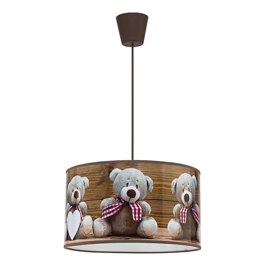 Duolla - Kinder hanglamp aan een koord BEARS 1xE27/40W/230V diameter 35 cm