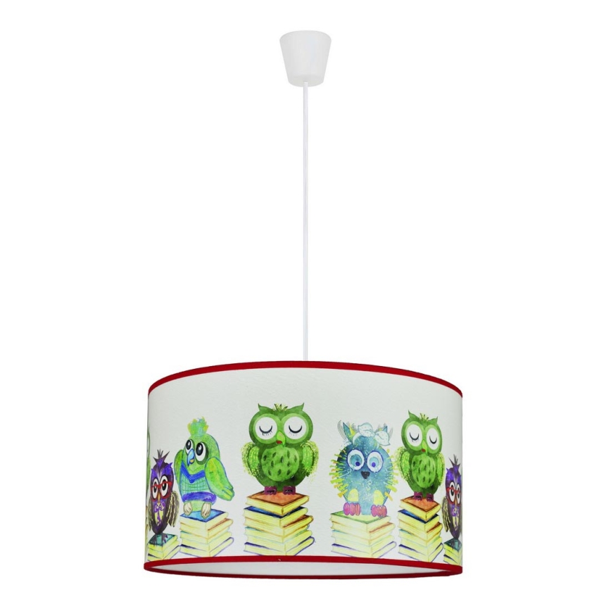 Duolla - Kinder hanglamp aan een koord OWL 1xE27/15W/230V diameter 35 cm