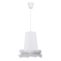 Duolla - Kinderhanglamp aan koord BALLET 1xE27/40W/230V wit/grijs