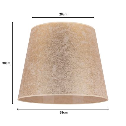 Duolla - Lampenkap voor CLASSIC L E27 plafondlamp, Ø 38 cm, goudkleurig