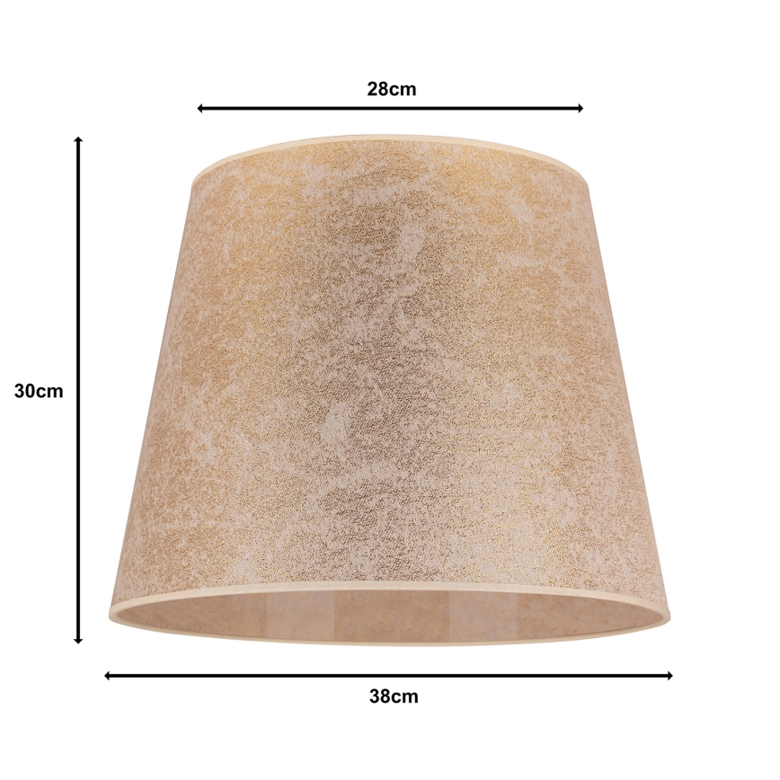 Duolla - Lampenkap voor CLASSIC L E27 plafondlamp, Ø 38 cm, goudkleurig