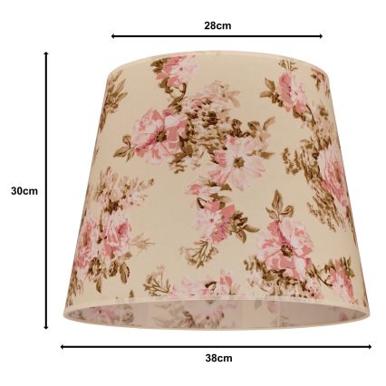 Duolla - Lampenkap voor kroonluchter CLASSIC L E27 pr. 38 cm roze