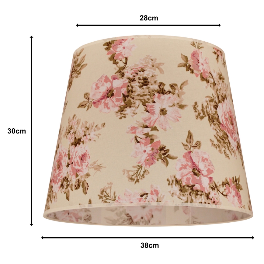 Duolla - Lampenkap voor kroonluchter CLASSIC L E27 pr. 38 cm roze