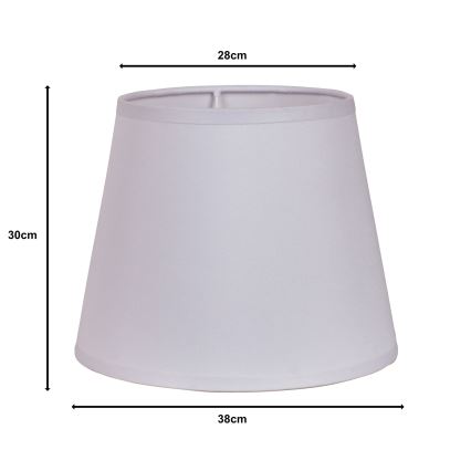Duolla - Lampenkap voor staande lamp CLASSIC L E27 pr. 38 cm wit