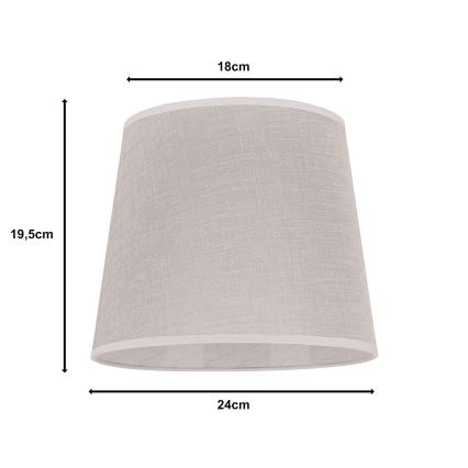 Duolla - Lampenkap voor tafellamp CLASSIC M E27 pr. 24 cm beige