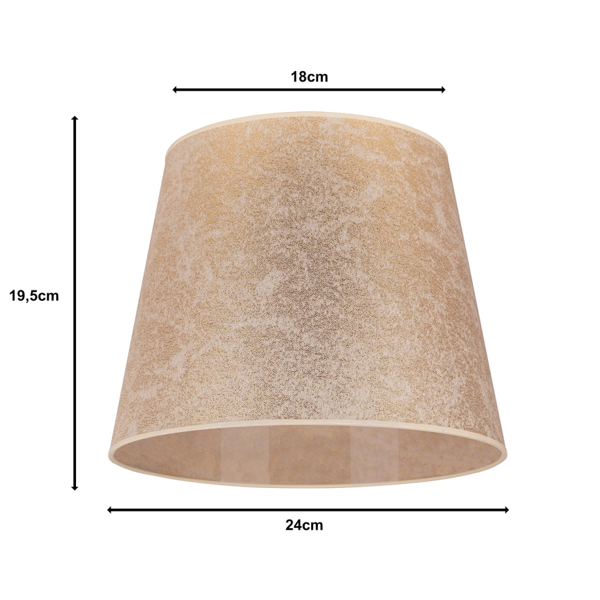 Duolla - Lampenkap voor bureaulamp CLASSIC M E27 Ø 24 cm goud