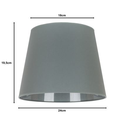 Duolla - Lampenkap voor bureaulamp CLASSIC M E27 Ø 24 cm grijs