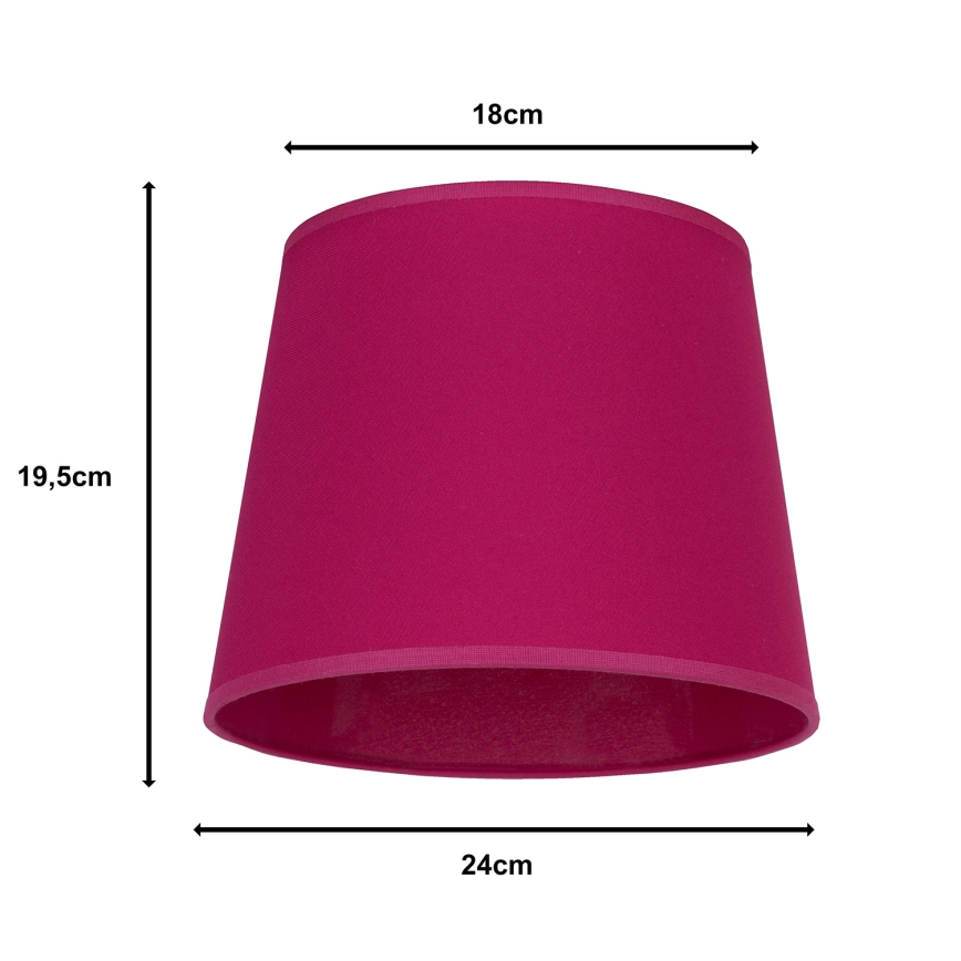 Duolla - Lampenkap voor tafellamp CLASSIC M E27 pr. 24 cm roze