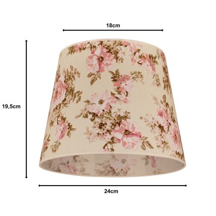 Duolla - Lampenkap voor bureaulamp CLASSIC M E27 Ø 24 cm roze