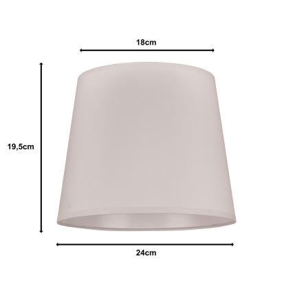 Duolla - Lampenkap voor bureaulamp CLASSIC M E27 Ø 24 cm wit