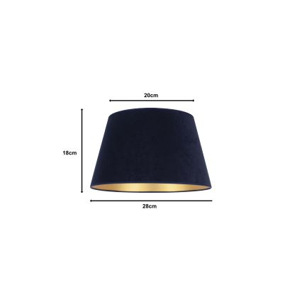 Duolla - Lampenkap voor bureaulamp CONE M E27 pr. 28 cm blauw