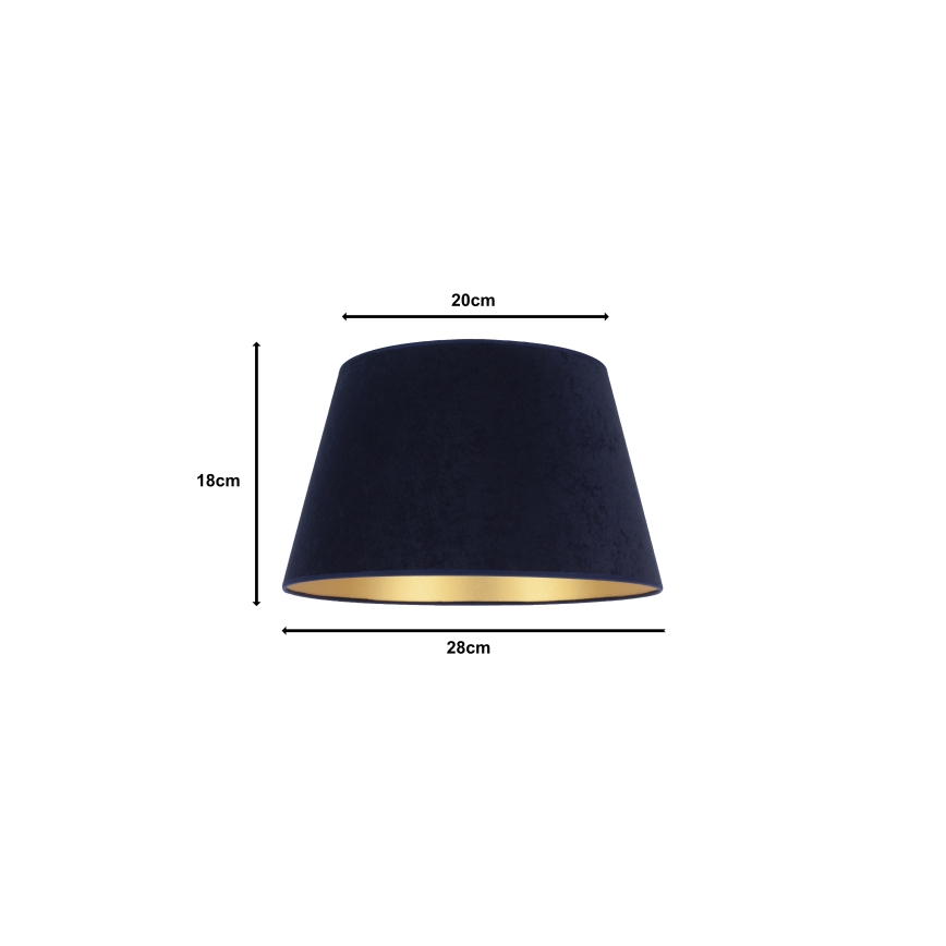 Duolla - Lampenkap voor bureaulamp CONE M E27 pr. 28 cm blauw