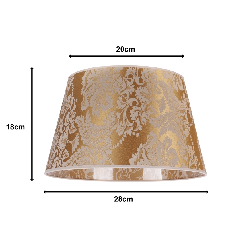Duolla - Lampenkap voor bureaulamp CONE M E27 pr. 28 cm goudkleurig