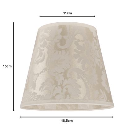 Duolla - Lampenkap voor bureaulamp SOFIA XS E14 pr. 18,5 cm beige