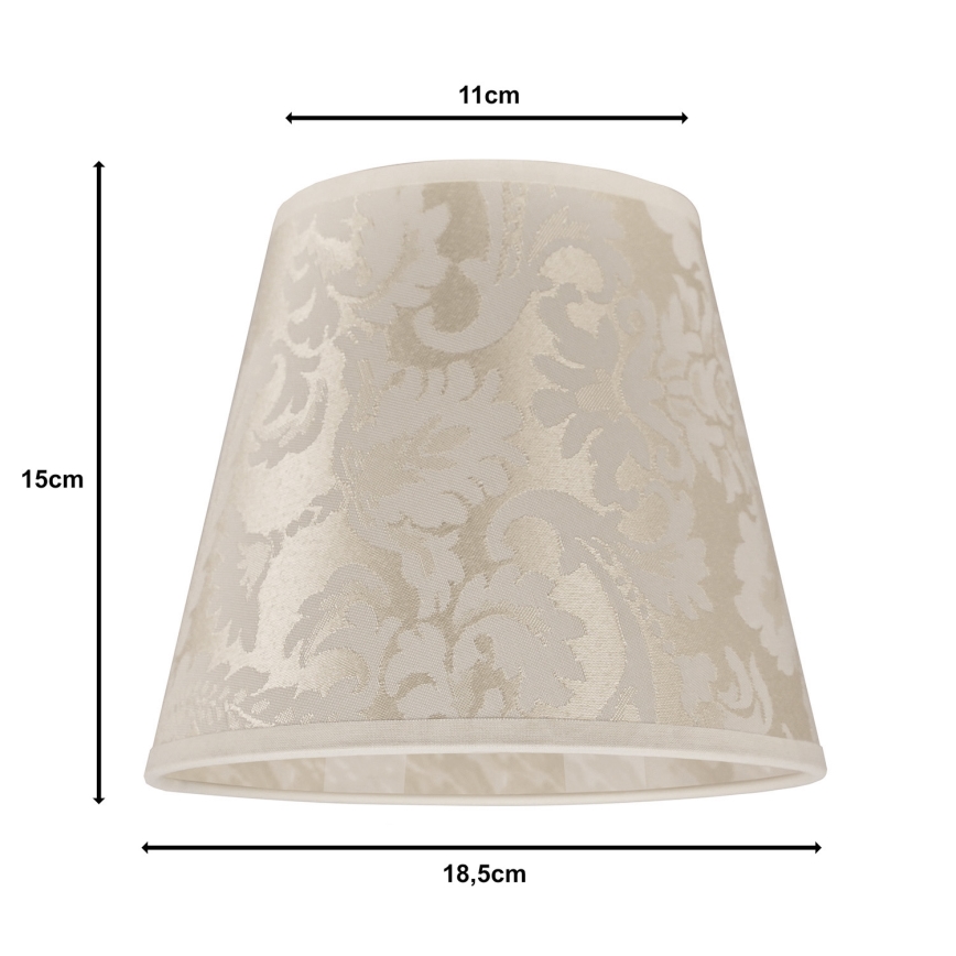 Duolla - Lampenkap voor bureaulamp SOFIA XS E14 pr. 18,5 cm beige