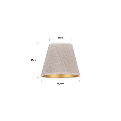 Duolla - Lampenkap voor bureaulamp SOFIA XS E14 pr. 18,5 cm beige