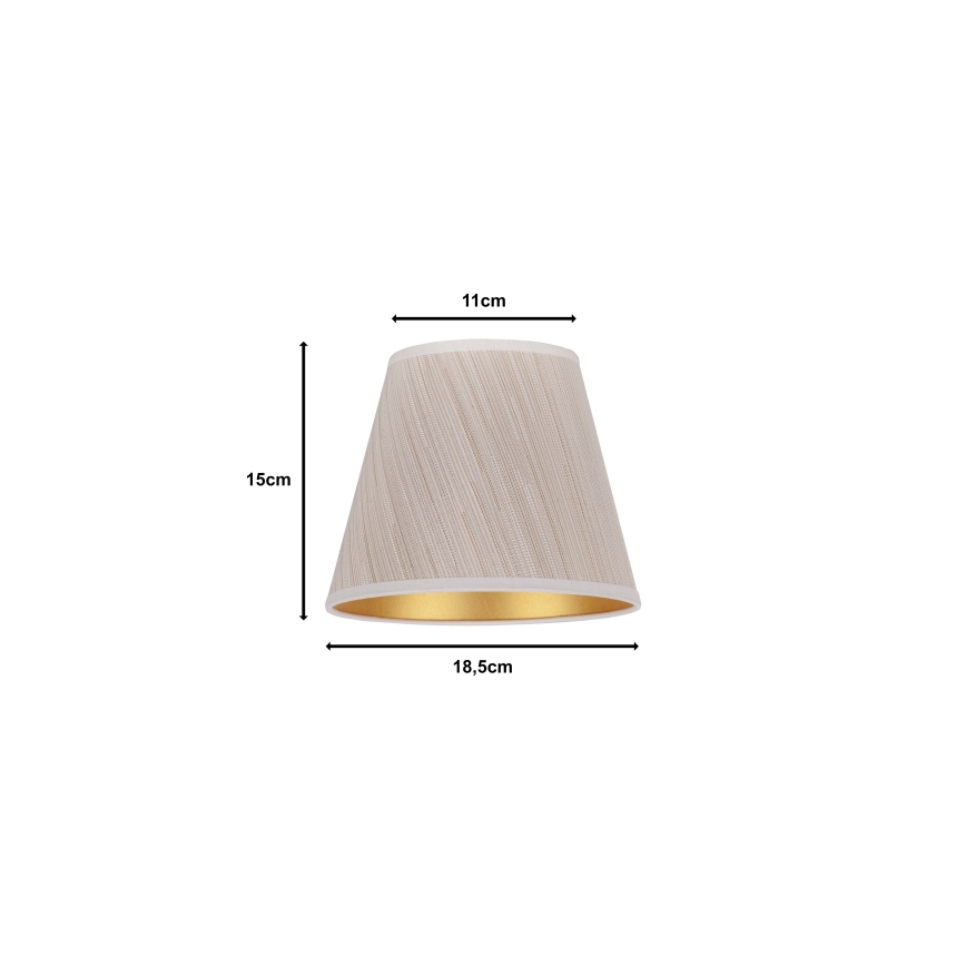 Duolla - Lampenkap voor bureaulamp SOFIA XS E14 pr. 18,5 cm beige