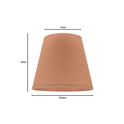 Duolla - Lampenkap voor bureaulamp SOFIA XS E14 pr. 18,5 cm bruin