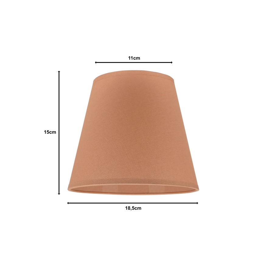 Duolla - Lampenkap voor bureaulamp SOFIA XS E14 pr. 18,5 cm bruin