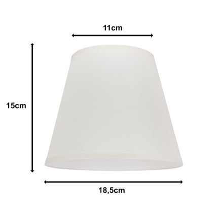 Duolla - Lampenkap voor bureaulamp SOFIA XS E14 pr. 18,5 cm crème