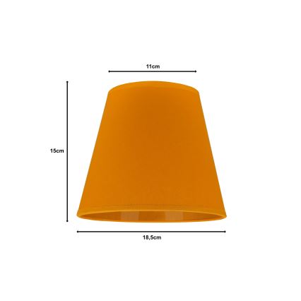 Duolla - Lampenkap voor bureaulamp SOFIA XS E14 pr. 18,5 cm geel