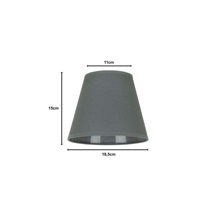 Duolla - Lampenkap voor bureaulamp SOFIA XS E14 pr. 18,5 cm grijs