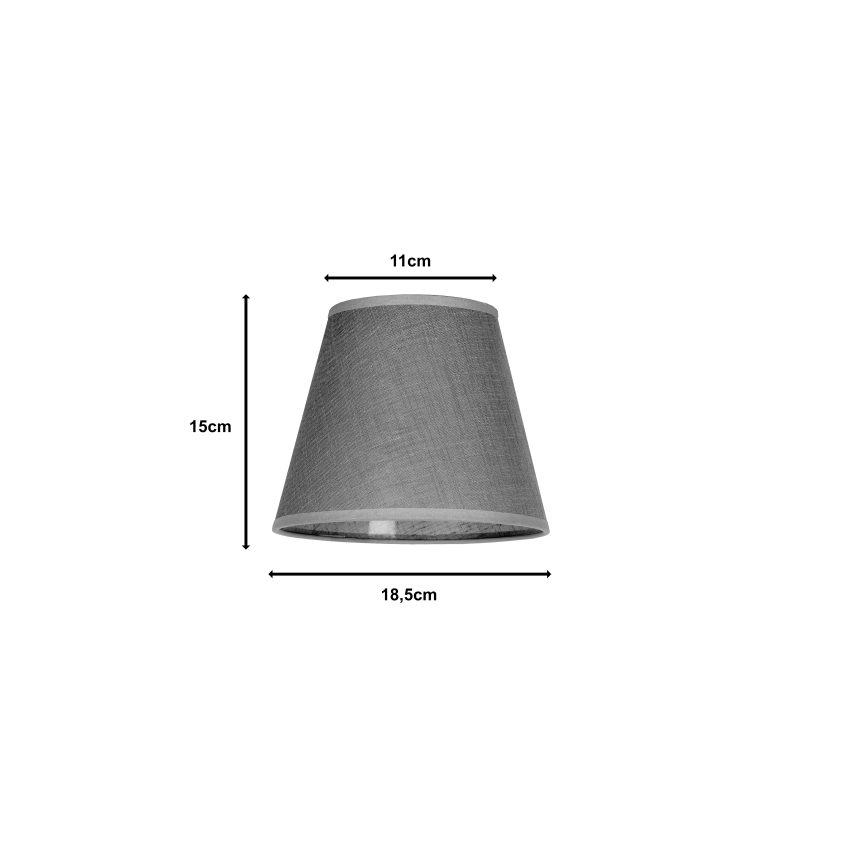 Duolla - Lampenkap voor bureaulamp SOFIA XS E14 pr. 18,5 cm grijs