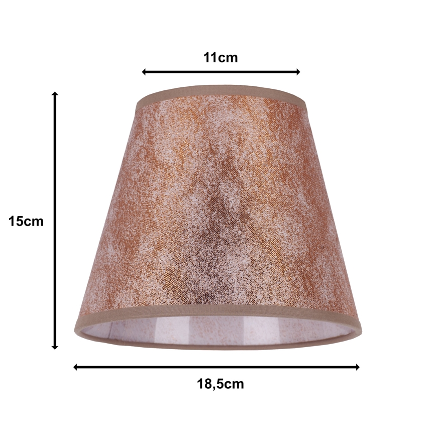 Duolla - Lampenkap voor bureaulamp SOFIA XS E14 pr. 18,5 cm koperkleurig
