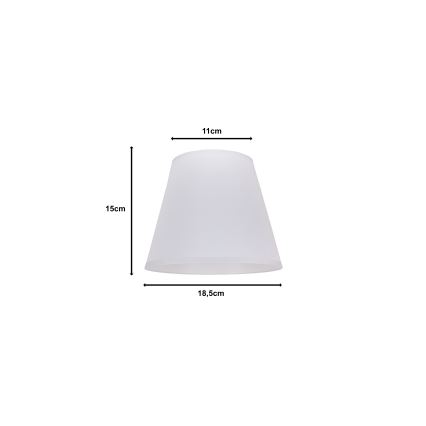 Duolla - Lampenkap voor bureaulamp SOFIA XS E14 pr. 18,5 cm wit
