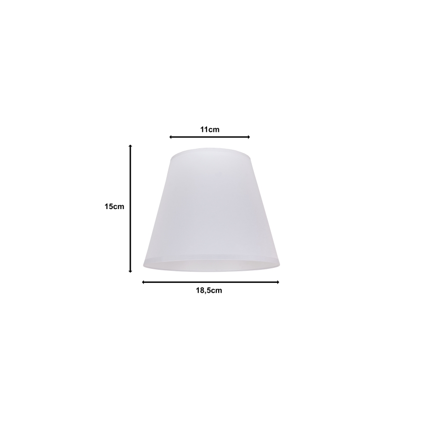 Duolla - Lampenkap voor bureaulamp SOFIA XS E14 pr. 18,5 cm wit