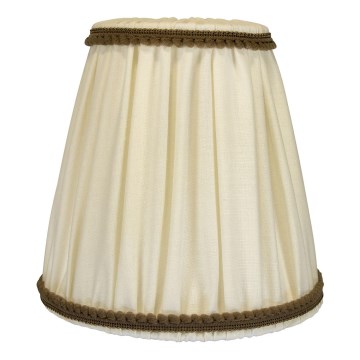 Duolla - Lampenkap voor tafel- en vloerlampen E27 diameter 15 cm crème/bruin