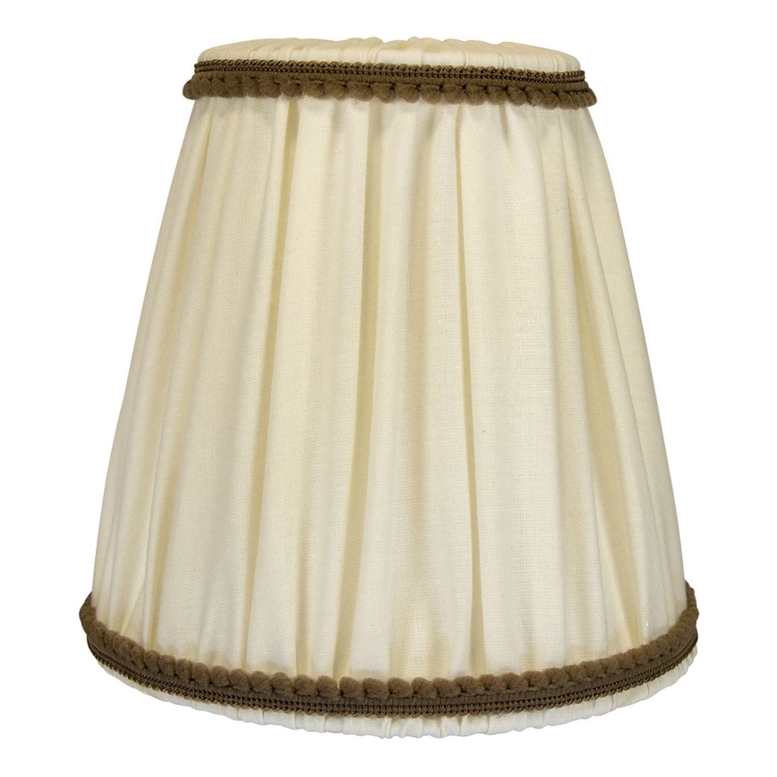 Duolla - Lampenkap voor tafel- en vloerlampen E27 diameter 15 cm crème/bruin