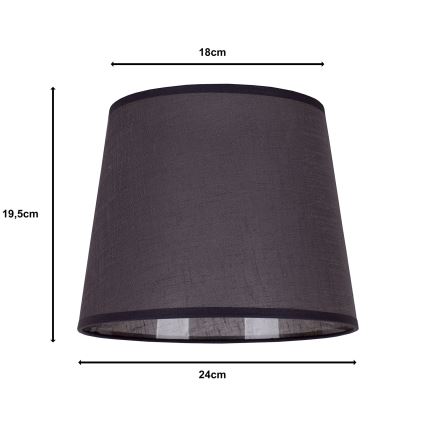 Duolla - Lampenkap voor tafellamp CLASSIC M E27 diameter 24 cm antraciet