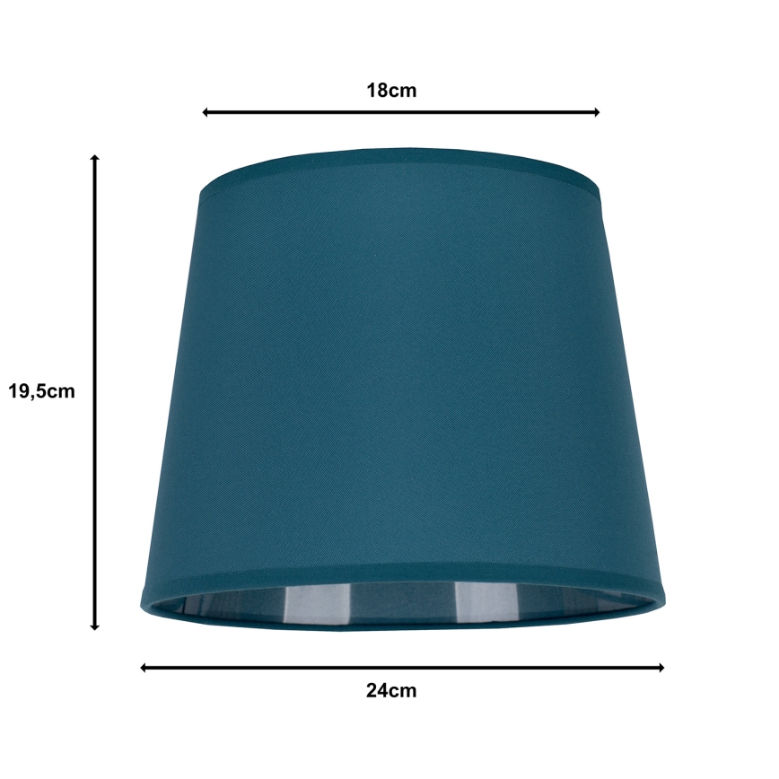 Duolla - Lampenkap voor tafellamp CLASSIC M E27 diameter 24 cm turquoise