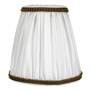 Duolla - Lampenkap voor tafellamp en vloerlamp E27 pr. 15 cm wit/bruin