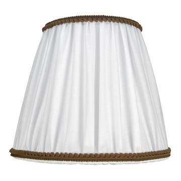 Duolla - Lampenkap voor tafellamp en vloerlamp E27 pr. 18,5 cm wit/bruin